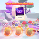 Creatures dance battle in Ooblets.